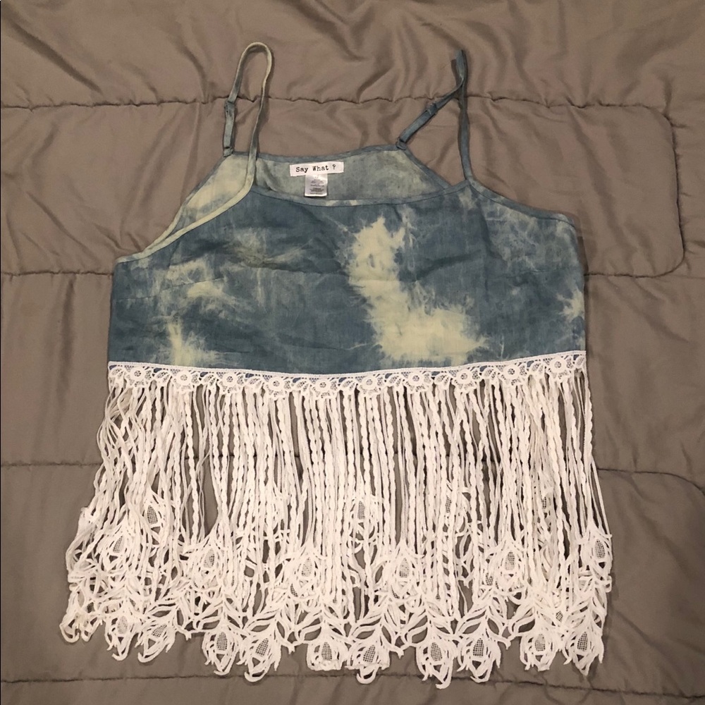 Say What? Blouse Sz 1x